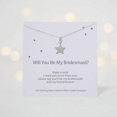 Will You Be My Bridesmaid Make a Wish Necklace - makeawishcandleco