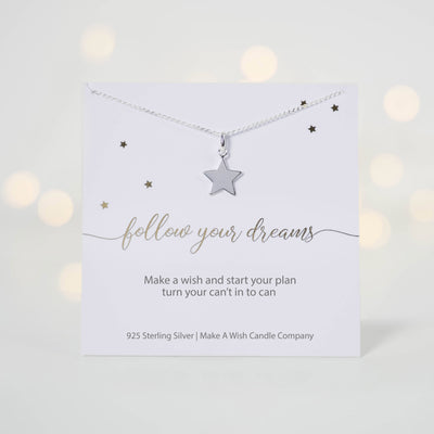 Follow Your Dreams Make a Wish Necklace - makeawishcandleco