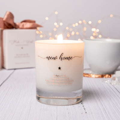 Image of a new home gift candle