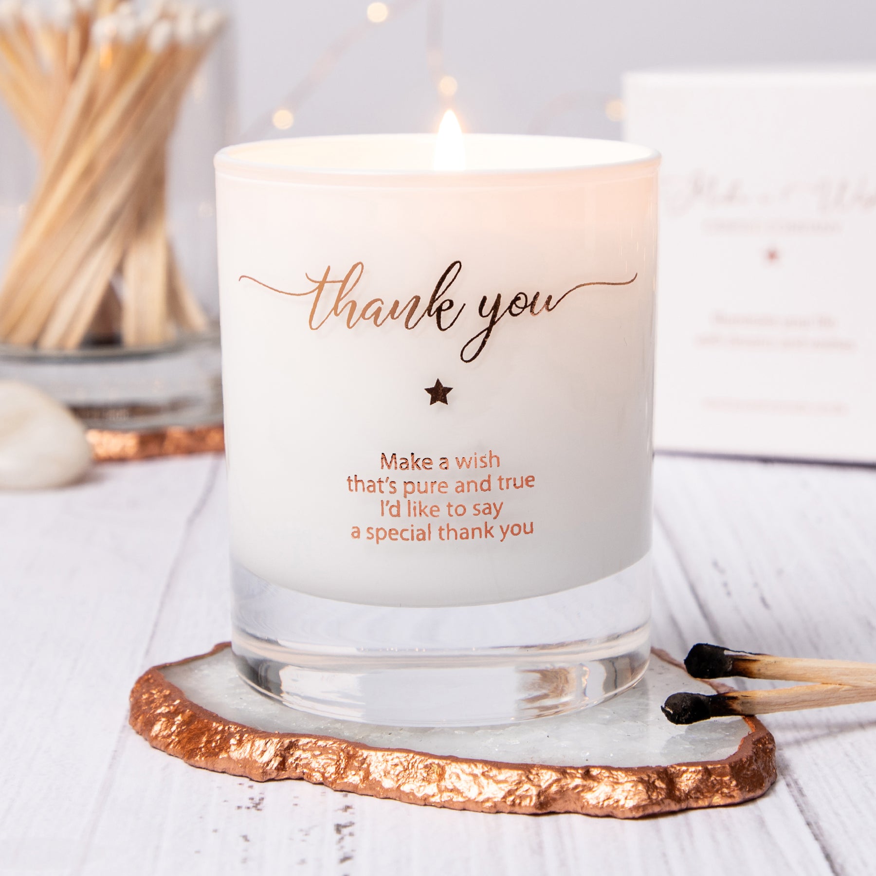 Thank you candle deals